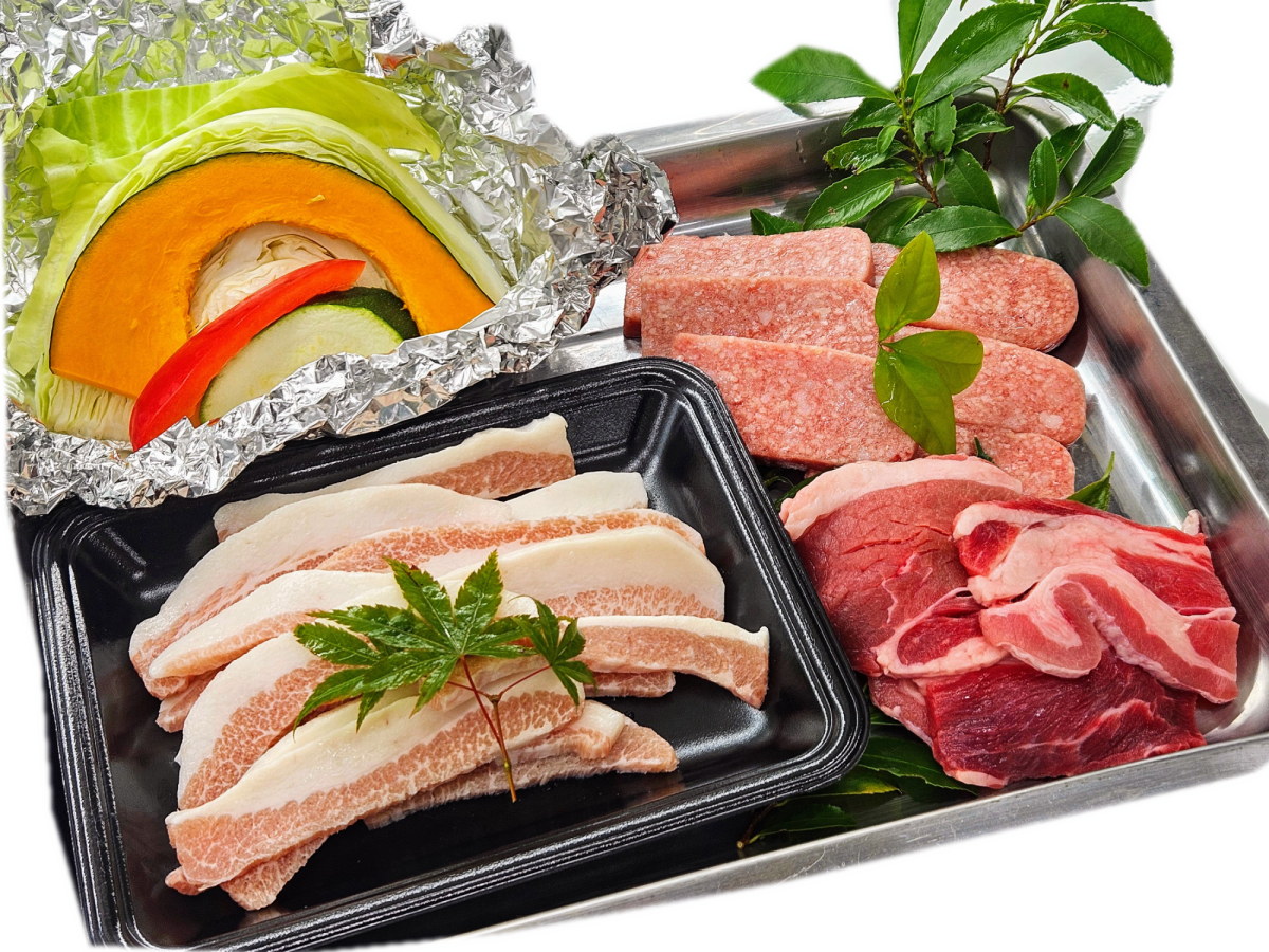 バーベキューメニュー:お肉たっぷりセット400