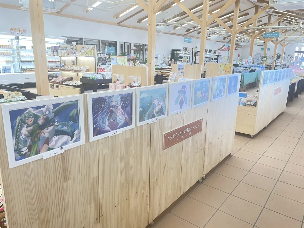前回イラストコンテスト展示の様子