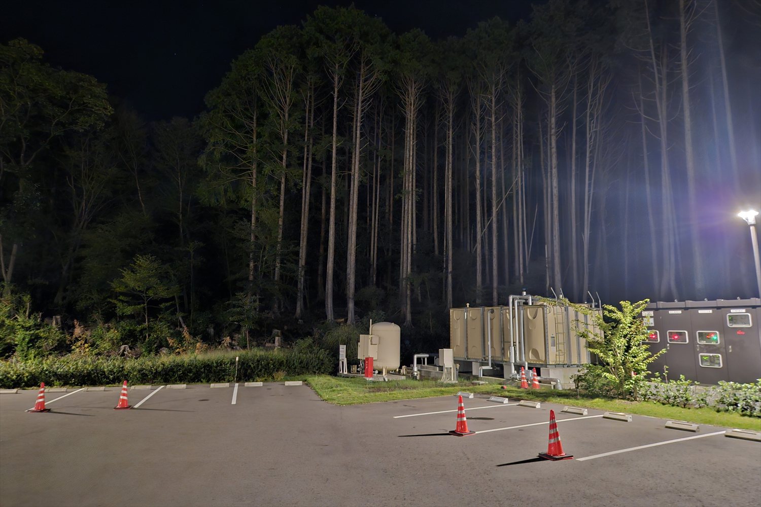 RVパーク夜の雰囲気