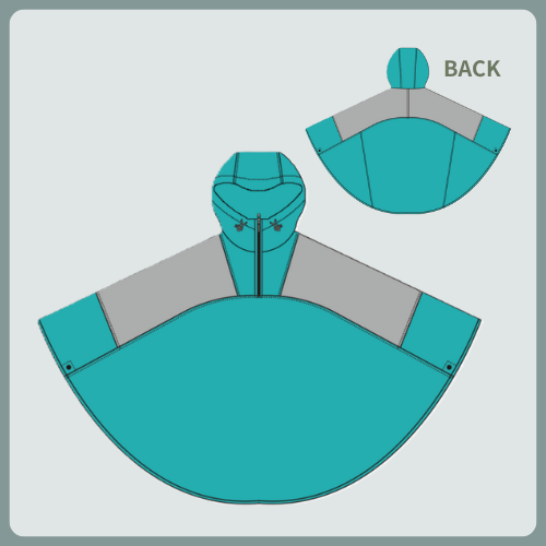 焚き火ポンチョ