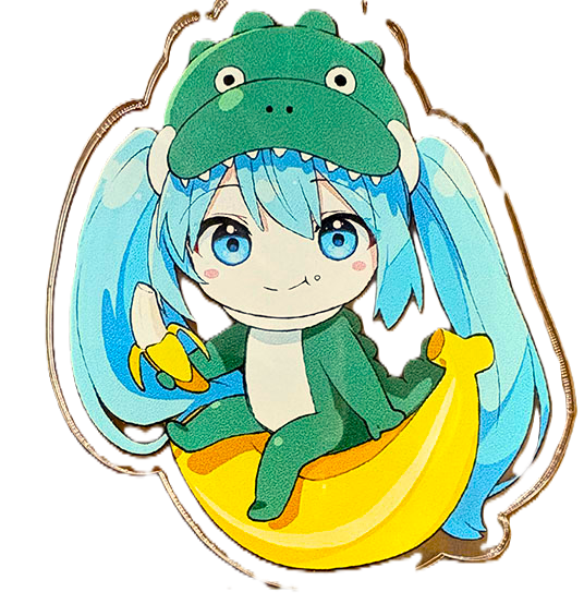 初音ミクバナナワニ園着ぐるみバージョンアクリルキーホルダー