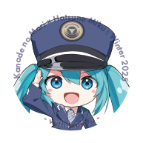 初音ミク伊豆急電車の制服バージョン缶バッジ