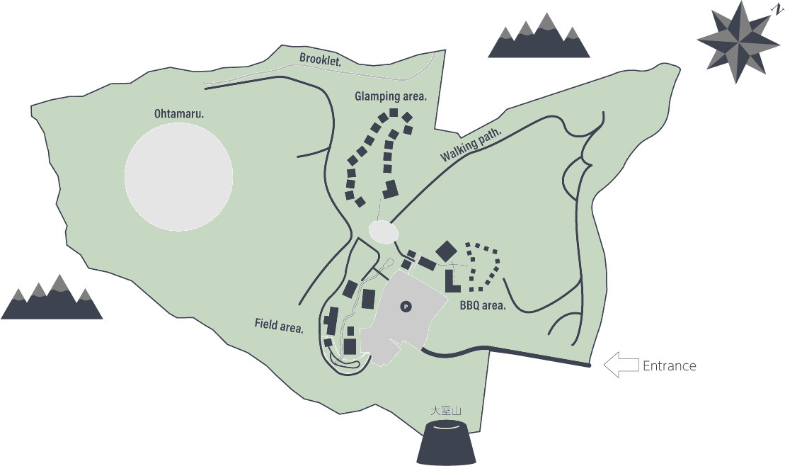 伊豆半島・伊東市伊豆高原の広大な敷地が奏の森リゾートです
