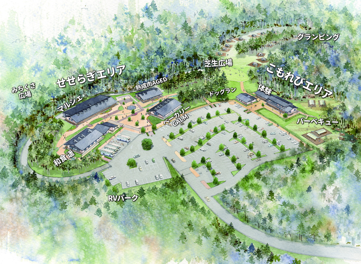 奏の森リゾートエリア全体図マップ